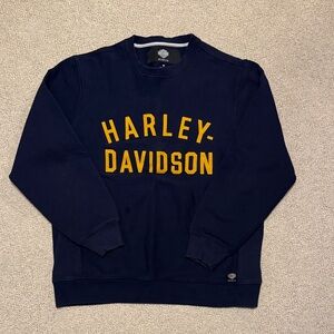 Harley-Davidson Museum Race Font Heavyweight Crewneck Sweater